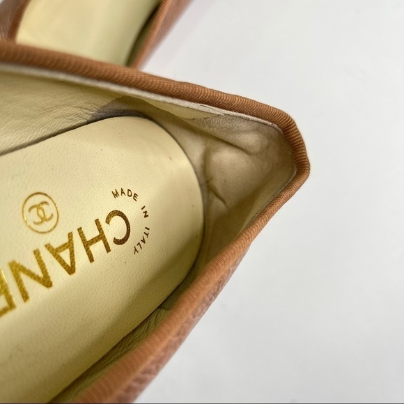 CHANEL Metallic Pink Flats - Picture 9 of 13